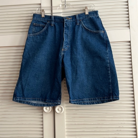 Wrangler Pants - WRANGLER Hi Rise Bermuda Jean Shorts